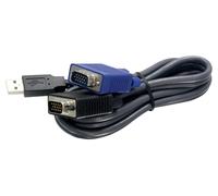 TRENDnet, TK-CU06, Cable KVM USB VGA 2 en 1, 1,83 m (6 pies), conecta una comput