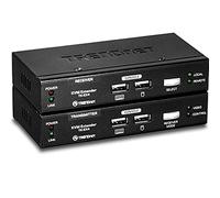 TRENDnet, TK-EX4, Kit de extensión KVM, extiende controles de teclado, video y mouse hasta 100 metros (328 pies), teclas de acceso rápido, transmisor, receptor, PS/2, VGA