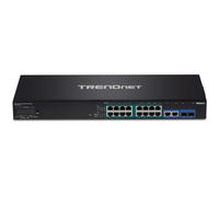 Trendnet - TPE-3018LS switch Gestionado Gigabit Ethernet (10/100/1000) Energía sobre Ethernet (PoE) 1U Negro