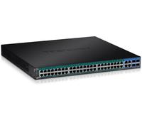 TRENDnet, TPE-5048WS, Switch Web Smart PoE+ de 52 Puertos, 48 Puertos Gigabit PoE+, 4 Puertos Gigabit compartidos (RJ-45 o SFP)