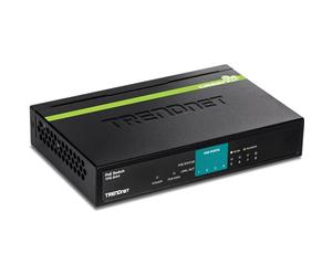 TRENDnet, TPE-S44, Switch PoE de 8 Puertos a 10/100Mbps, conmutador no administrado para Sistemas de vigilancia