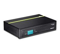 TRENDnet, TPE-S50, Switch Fast Ethernet PoE+ de 6 Puertos, presupuesto PoE de 60 W, Capacidad de conmutación de 1,2 Gbps