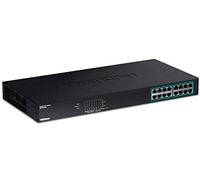 Trendnet, tpe-tg160g, switch gigabit poe+ de 16 puertos, potencia poe