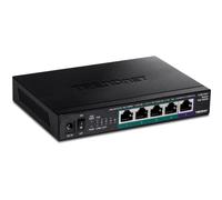 TRENDnet, TPE-TG350, Switch PoE+ 2,5 G no administrado de 5 Puertos, sin Ventilador, diseño de Escritorio Compacto, Carcasa de Metal, Puertos 2.5GBASE-T, IEEE 802.3bz, presupuesto PoE de 55 W