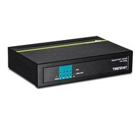 TRENDnet, TPE-TG50g, Switch PoE+ Gigabit de 5 Puertos, presupuesto PoE de 31 W, Capacidad de conmutación de 10 Gbps