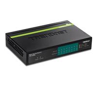 TRENDnet, TPE-TG80G, Switch Gigabit PoE+ de 8 Puertos, 23 W de Potencia PoE, 16 Gbps, Divisor Ethernet, Negro
