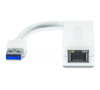 Trendnet TU3-ETG adaptador de cable USB 3.0 RJ-45 Blanco