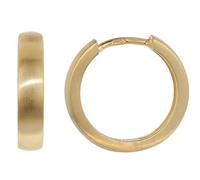 trendor Pendientes de aro con bisagra, plata de ley 925, chapados en oro | Pendientes de plata de ley para mujer y hombre, pendientes de aro de plata con baño de oro idea de regalo para ella y para él