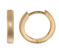 trendor Pendientes de aro pequeños, plata de ley 925, chapados en oro, Ø 12,5 mm, 21704