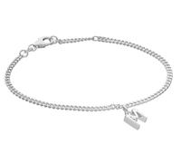trendor Pulsera para niña con la letra M, plata 925, rodiada, 21590-M