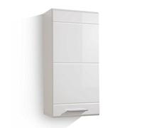 Trendteam 1280-501-01 Armario Colgante Mezzo, 37 x 77 x 23 cm, en Blanco Decorativo