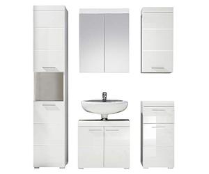 trendteam smart living Amanda de alto brillo muebles de baño), color blanco