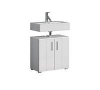 trendteam smart living - Armario para Debajo del Lavabo - Wons - Dimensiones de Montaje (Ancho x Alto x Profundidad) 60 x 58 x 34 cm - Color Blanco Brillante - 220730101