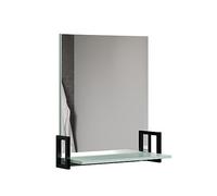 trendteam smart living - Espejo de Pared - Baño - Matix - Dimensiones de Montaje (Ancho x Alto x Profundidad) 64 x 74 x 24 cm - Color Azul Oscuro - 223940131