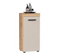 trendteam Smart Living - Ivrea - Armario de pie - Cachemira (Beige)/Roble - Standtype con 1 Puerta (bisagra de Puerta Izquierda/Derecha) y 1 Estante - (36 x 81 x 31 cm) - Mucho Espacio de