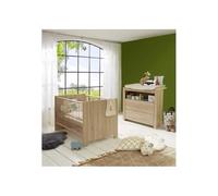 trendteam smart living - Juego completo de 2 piezas para habitación de bebé Olivia, 0 x 0 x 0 cm, roble aserrado claro con mucho espacio de almacenamiento