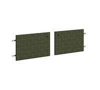 trendteam smart living - Juego de 2 Puertas para TV - Salón - Sentra - Medidas 60 x 36 x 2 cm - Color Verde Oscuro - 224032082