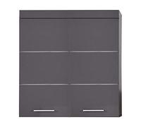 trendteam smart living Mueble, Armario suspendido, Gris Agave Alto Brillo, 73 x 77 x 101 cm