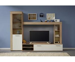 trendteam smart living Mueble, Eiche Sägerau Hell Dekor, 240 x 185 x 195.5 cm