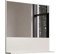 trendteam smart living - Sao Paulo - Espejo de Pared - Cachemira (Beige) - Espejo de baño con práctico Estante - 80 x 74 x 14 cm - Incluye Material para Montaje en Pared
