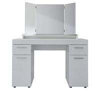 trendteam smart living - Tocador para habitación de los niños, 120 x 141 x 41 cm, en color blanco, con mucho espacio y estante, sin iluminación