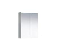trendteam smart living - Wons - Armario con Espejo - Blanco - 3 Compartimentos y 2 estantes - 60 x 78 x 18 cm (Ancho x Alto x Profundidad) - Espejo de baño de diseño Atemporal - Resistente a los