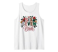 Trendy 67 Bruh Jerga navideña Seis Siete Pudrición del Cerebro 6 7 Broma Camiseta sin Mangas
