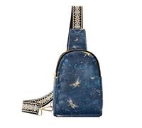 Trendy A Few Lovely Fireflies Flew in Dark Blue Sky - Bolso bandolera pequeño de moda para viajes, Unas bonitas luciérnagas volaron en el cielo azul oscuro, 1 size