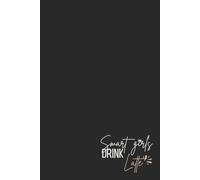 Trendy Aesthetic Notebook - Lined Journal 80 Pages - Quote 'SMART GIRLS DRINK LATTE' - Cute & Funny Gift for Students, Coffee Lovers, Writers & ... Brain Dumps & Coffee-Fueled Creativity