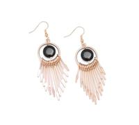 Trendy and Exaggerated Tassel Gold Earrings,European and American style Celebrity Earrings, Women's Fashion Long Style