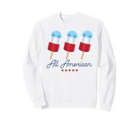 Trendy Apparel 4th of July All American Red Blue Popsicles Sudadera