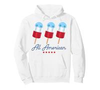 Trendy Apparel 4th of July All American Red Blue Popsicles Sudadera con Capucha