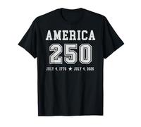 Trendy Apparel 4th of July America 250 July 4 1776-2026 Camiseta