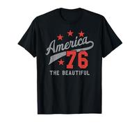 Trendy Apparel 4th of July America The Beautiful 76 Baseball Camiseta