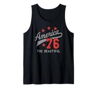 Trendy Apparel 4th of July America The Beautiful 76 Baseball Camiseta sin Mangas