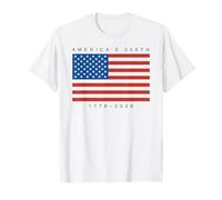 Trendy Apparel 4th of July America's 250th 1776-2026 US Flag Camiseta
