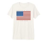 Trendy Apparel 4th of July America's 250th 1776-2026 US Flag Camiseta Premium