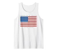 Trendy Apparel 4th of July America's 250th 1776-2026 US Flag Camiseta sin Mangas