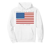Trendy Apparel 4th of July America's 250th 1776-2026 US Flag Sudadera con Capucha