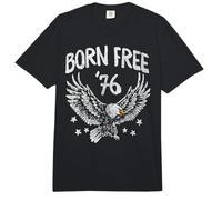 Trendy Apparel 4th of July Born Free '76 Bald Eagle & Stars Comfort Colors Adult Heavyweight T-Shirt