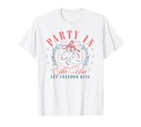 Trendy Apparel 4th of July Party In The USA Let Freedom Ring Camiseta