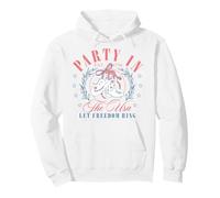 Trendy Apparel 4th of July Party In The USA Let Freedom Ring Sudadera con Capucha