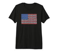 Trendy Apparel 4th of July Roses & Floral USA American Flag Camiseta Premium