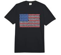 Trendy Apparel 4th of July Roses & Floral USA American Flag Comfort Colors Adult Heavyweight T-Shirt