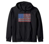 Trendy Apparel 4th of July Roses & Floral USA American Flag Sudadera con Capucha