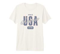 Trendy Apparel 4th of July USA America Since 1776 Bold Text Camiseta Premium