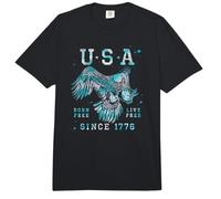 Trendy Apparel 4th of July USA Born Free Live Free 1776 Comfort Colors Adult Heavyweight T-Shirt
