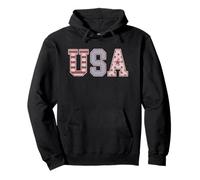 Trendy Apparel 4th of July USA Red White Blue Stars Stripes Sudadera con Capucha