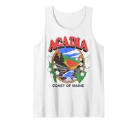 Trendy Apparel Acadia Coast of Maine Roaring River Camiseta sin Mangas