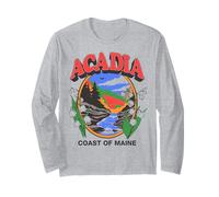 Trendy Apparel Acadia Coast of Maine Roaring River Manga Larga